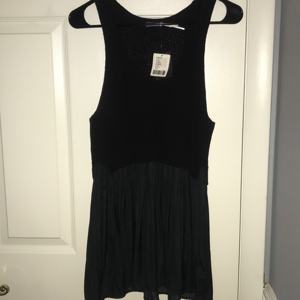 Kimchi Blue Black half sweater tank